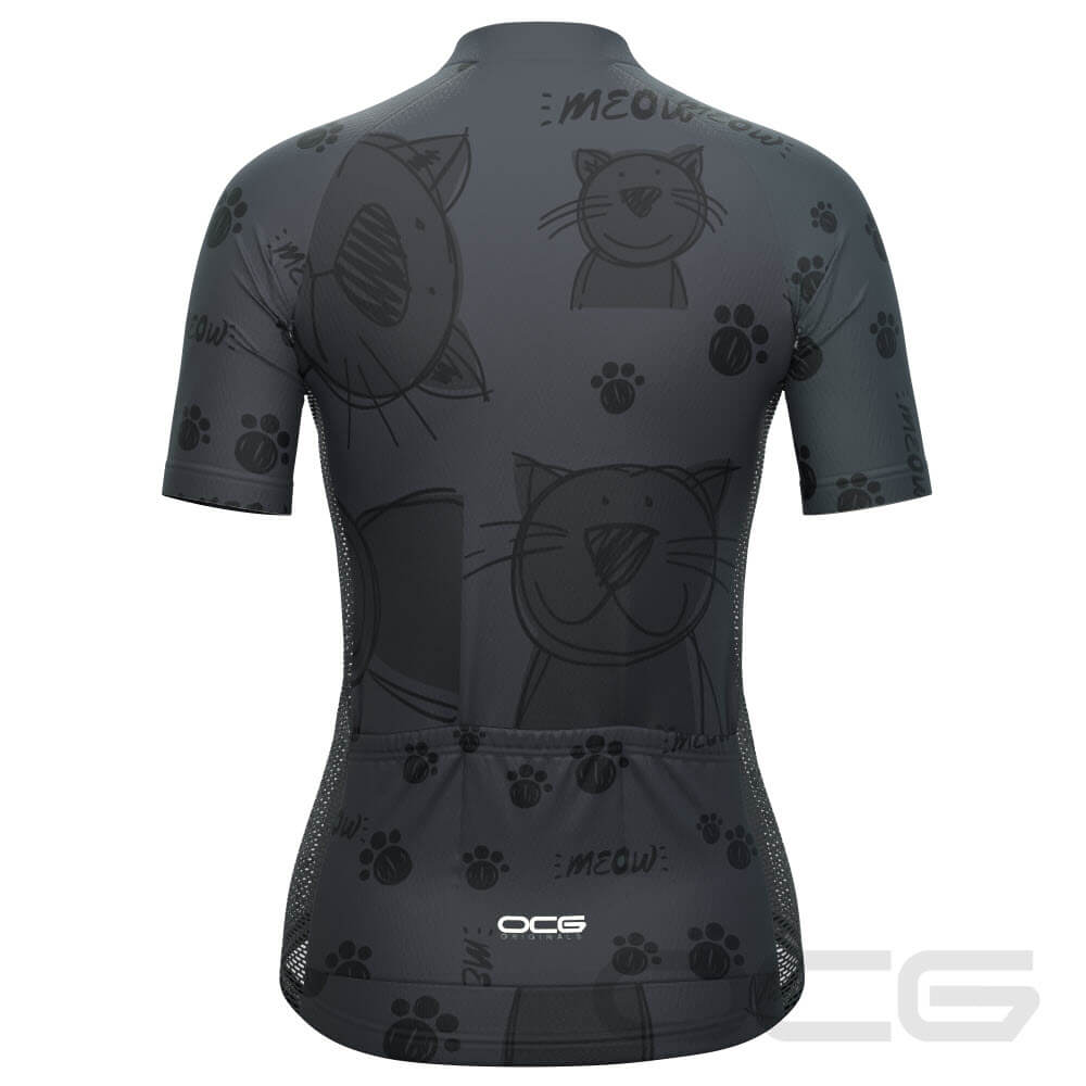 Women's Meow Cat Short Sleeve Cycling Jersey