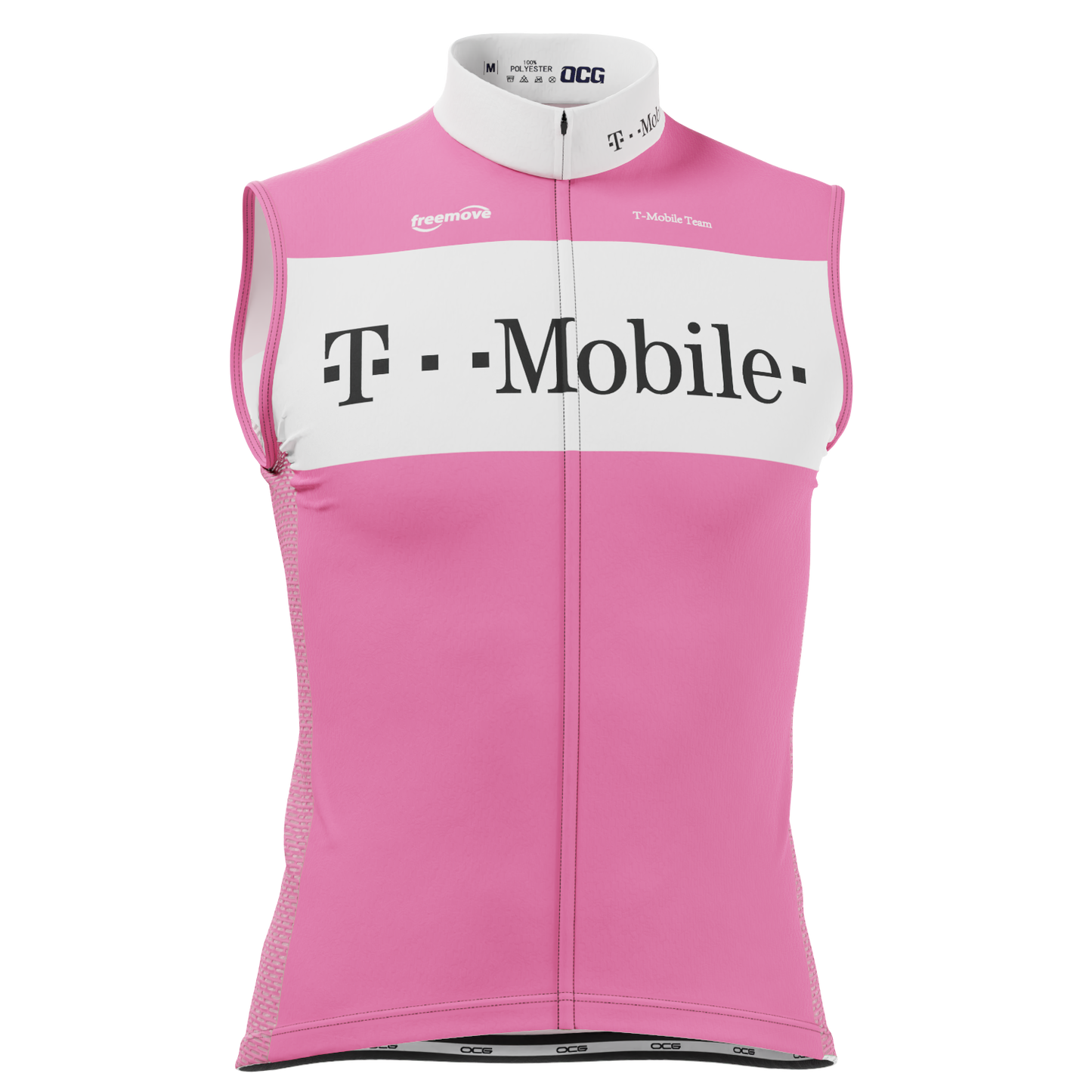 Men's Retro T-Mobile Sleeveless Tech Cycling Jersey