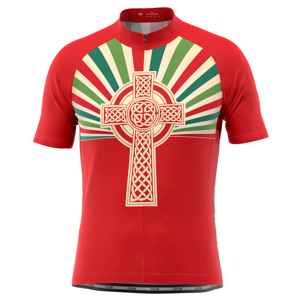 Men's Christian Fearless in Faith Cross Short Sleeve Cycling Jersey