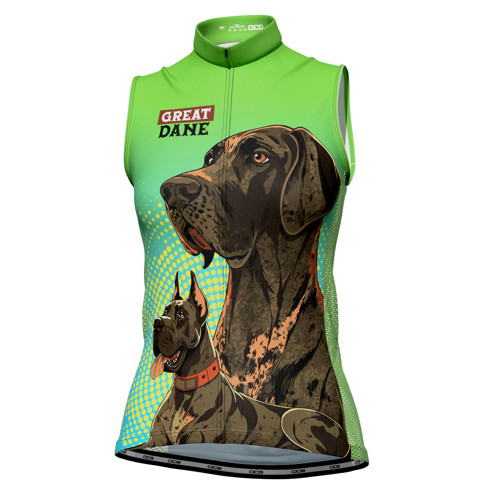Women's Great Danes Sleeveless Tech Cycling Jersey