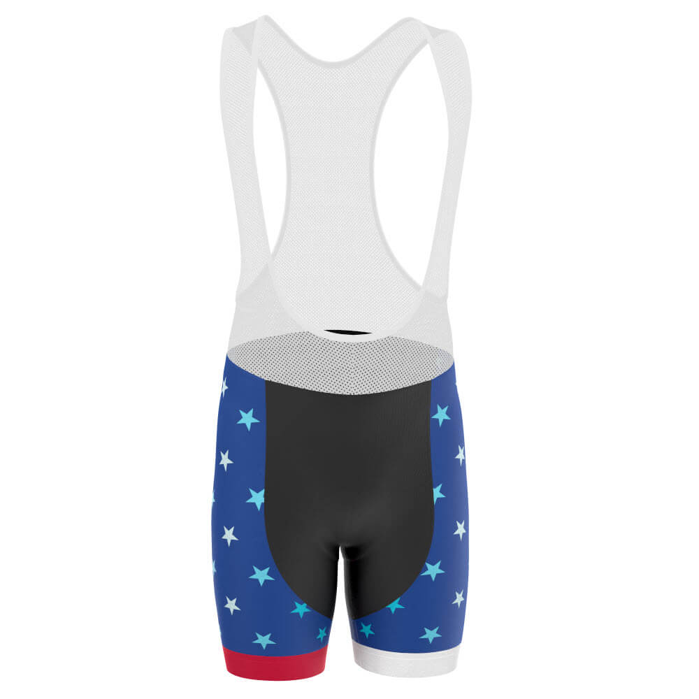 Men's USA American National Icon Gel Padded Cycling Bib