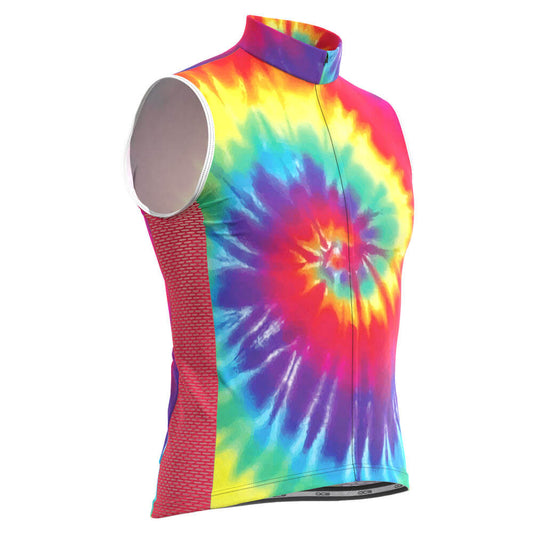 Men's Tie Dye Sleeveless Tech Cycling Jersey