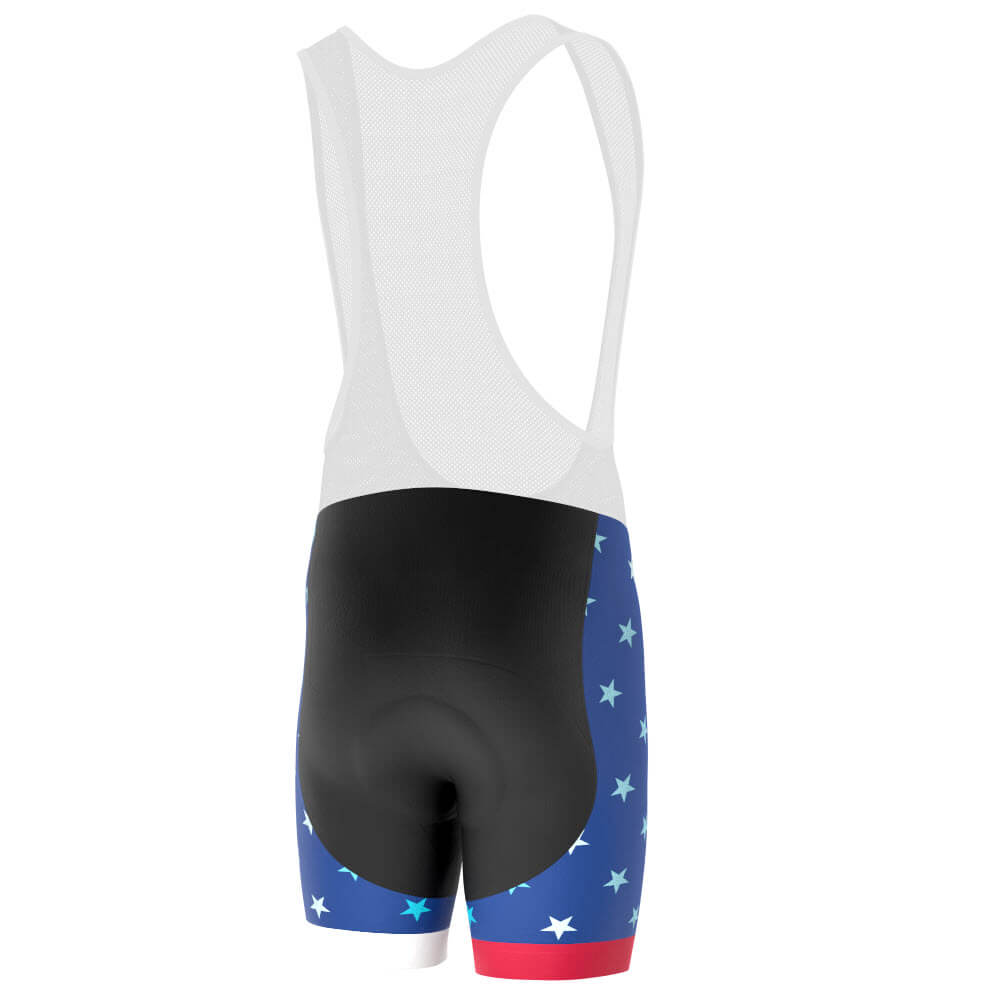 Men's USA American National Icon Gel Padded Cycling Bib