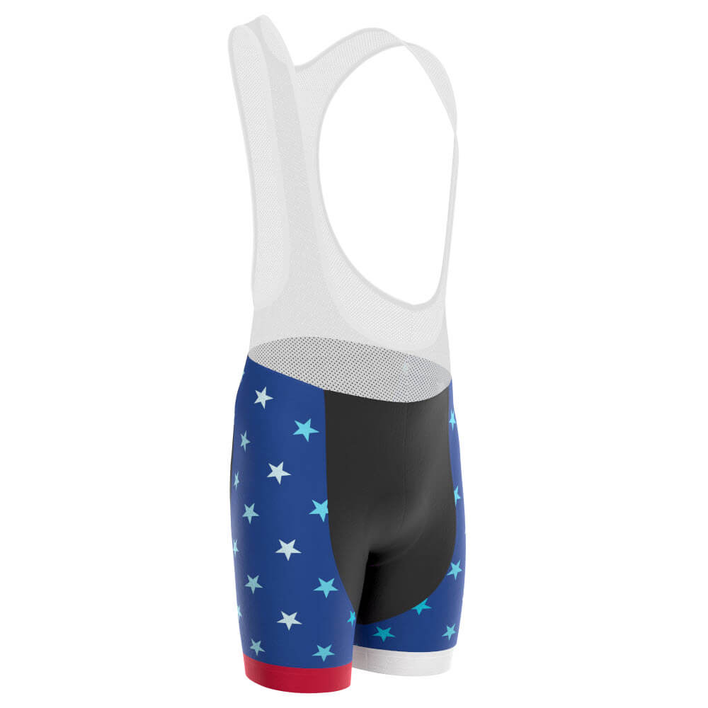 Men's USA American National Icon Gel Padded Cycling Bib