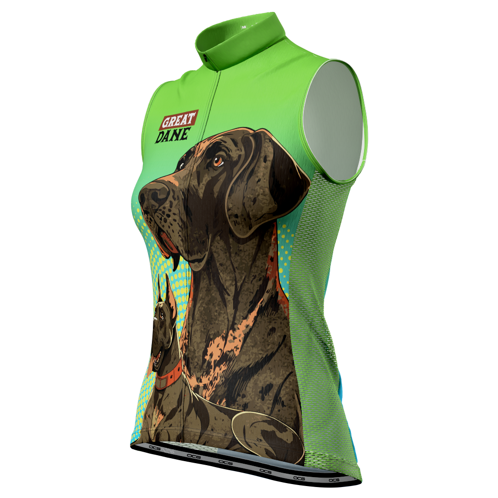 Women's Great Danes Sleeveless Tech Cycling Jersey