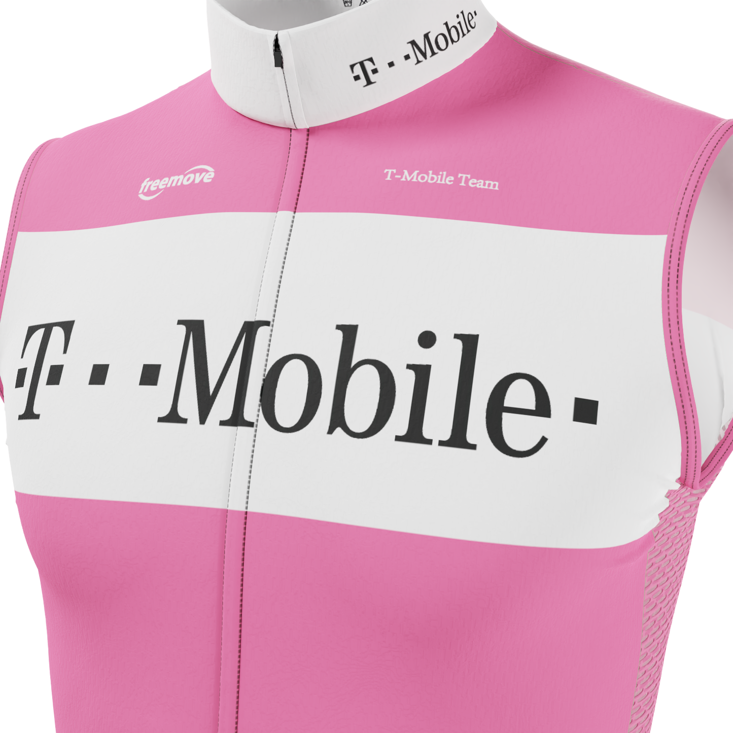Men's Retro T-Mobile Sleeveless Tech Cycling Jersey
