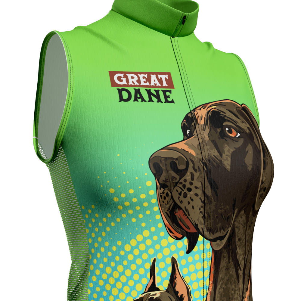 Women's Great Danes Sleeveless Tech Cycling Jersey