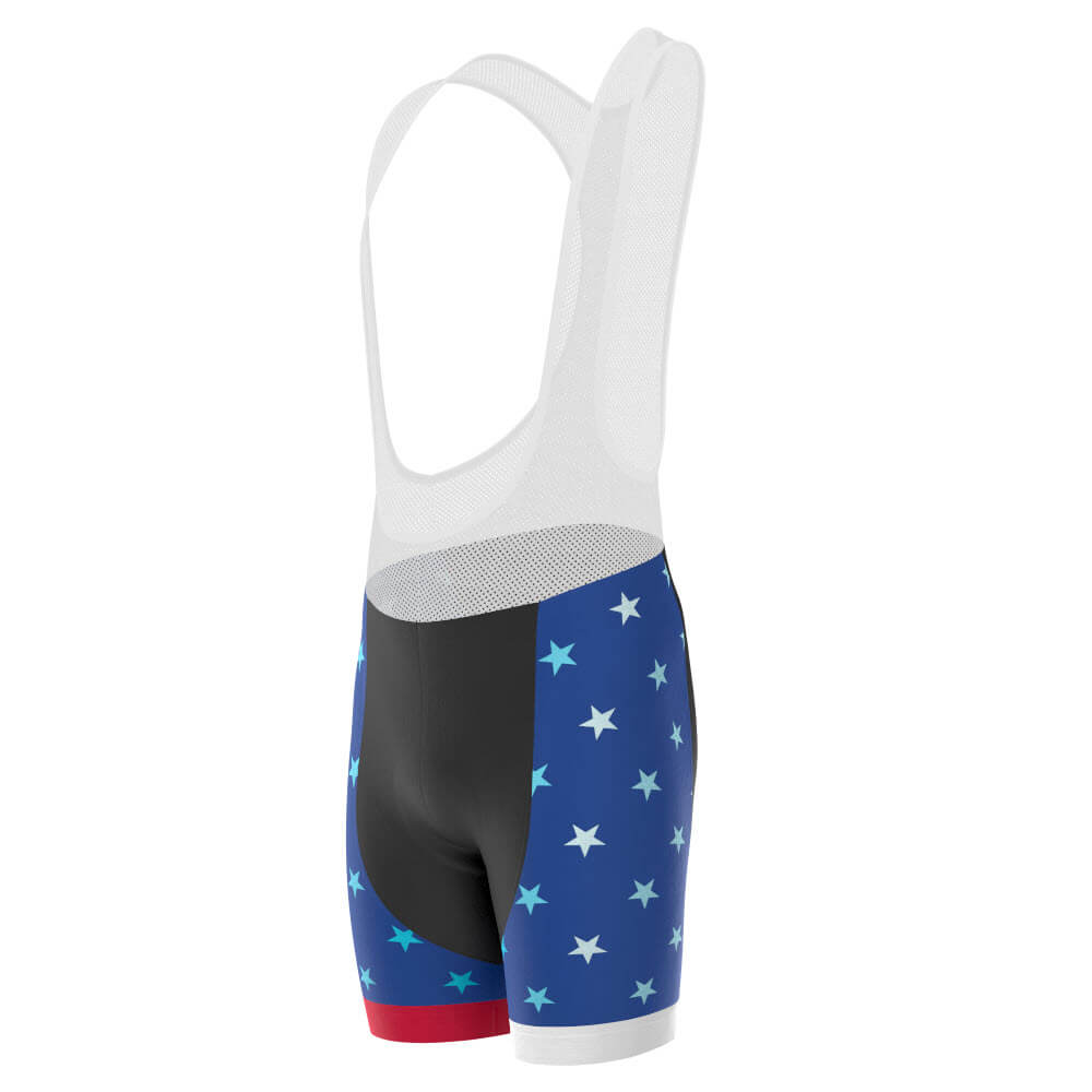 Men's USA American National Icon Gel Padded Cycling Bib