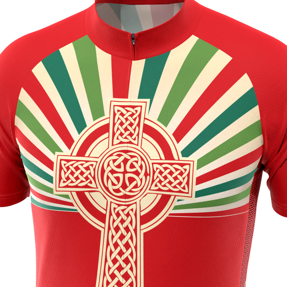 Men's Christian Fearless in Faith Cross Short Sleeve Cycling Jersey