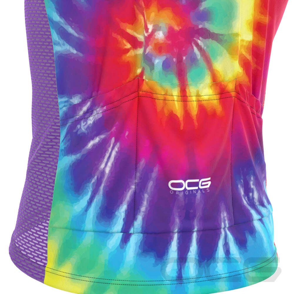 Men's Tie Dye Sleeveless Tech Cycling Jersey