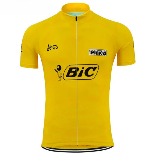 1973 Luis Ocana Tour De France Yellow Retro Cycling Jersey
