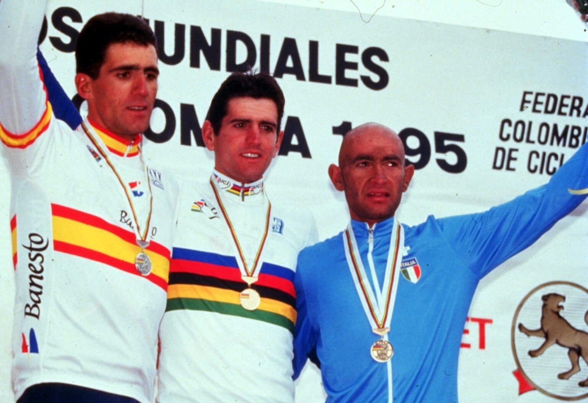 1995 Banesto Spanish National Team Retro Cycling Jersey - Indurain