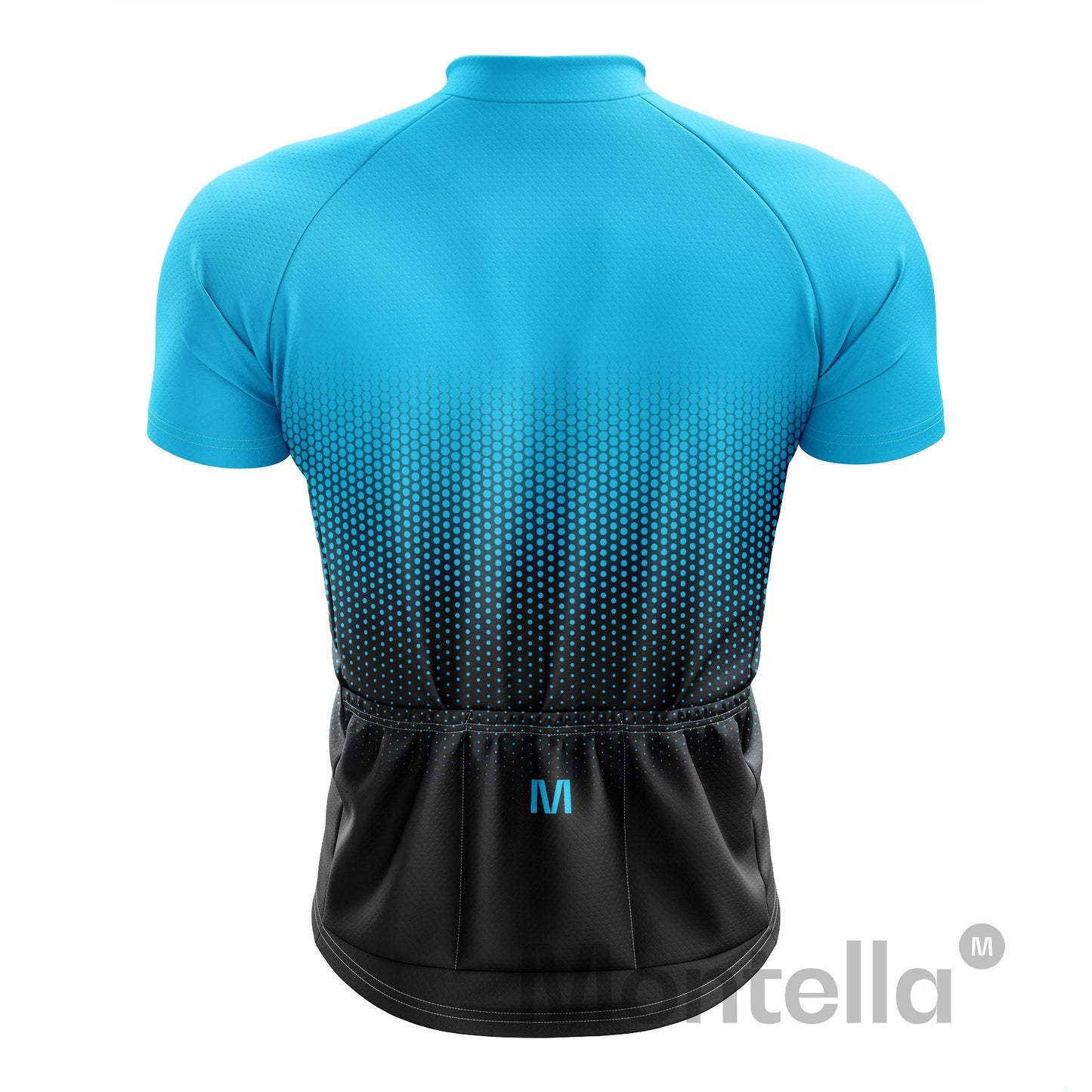 Men's Blue Gradient Cycling Jersey or Bibs