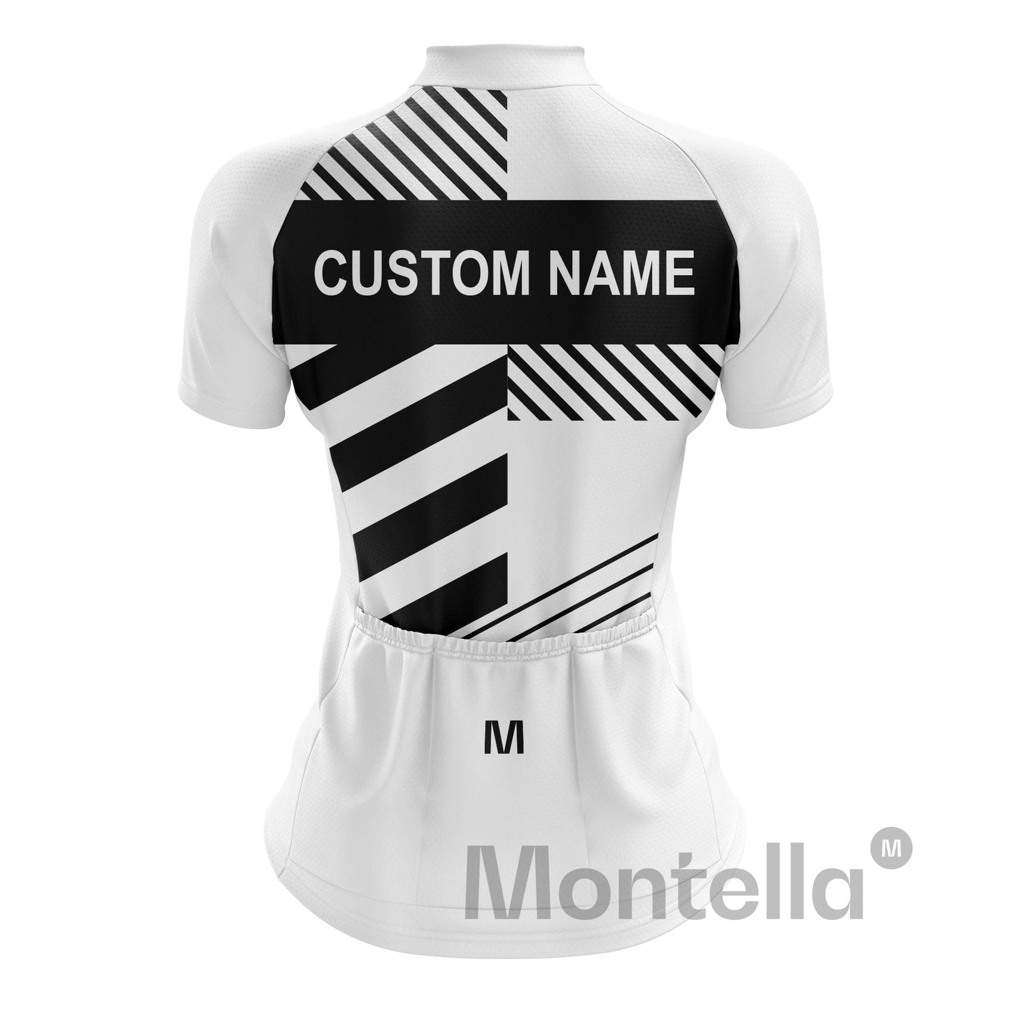 Custom Women Cycling Jersey or Shorts - White Black