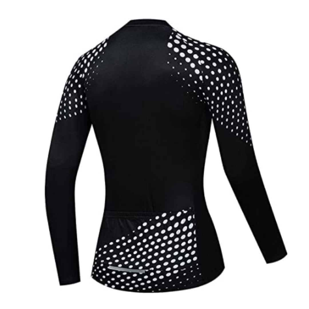 Women's Black Long Sleeve Jersey