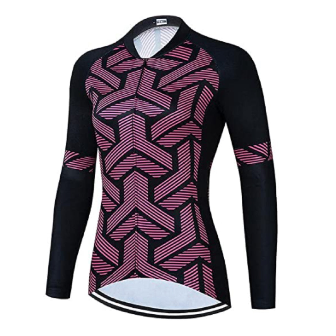 Women's Pink Long Sleeve Jersey