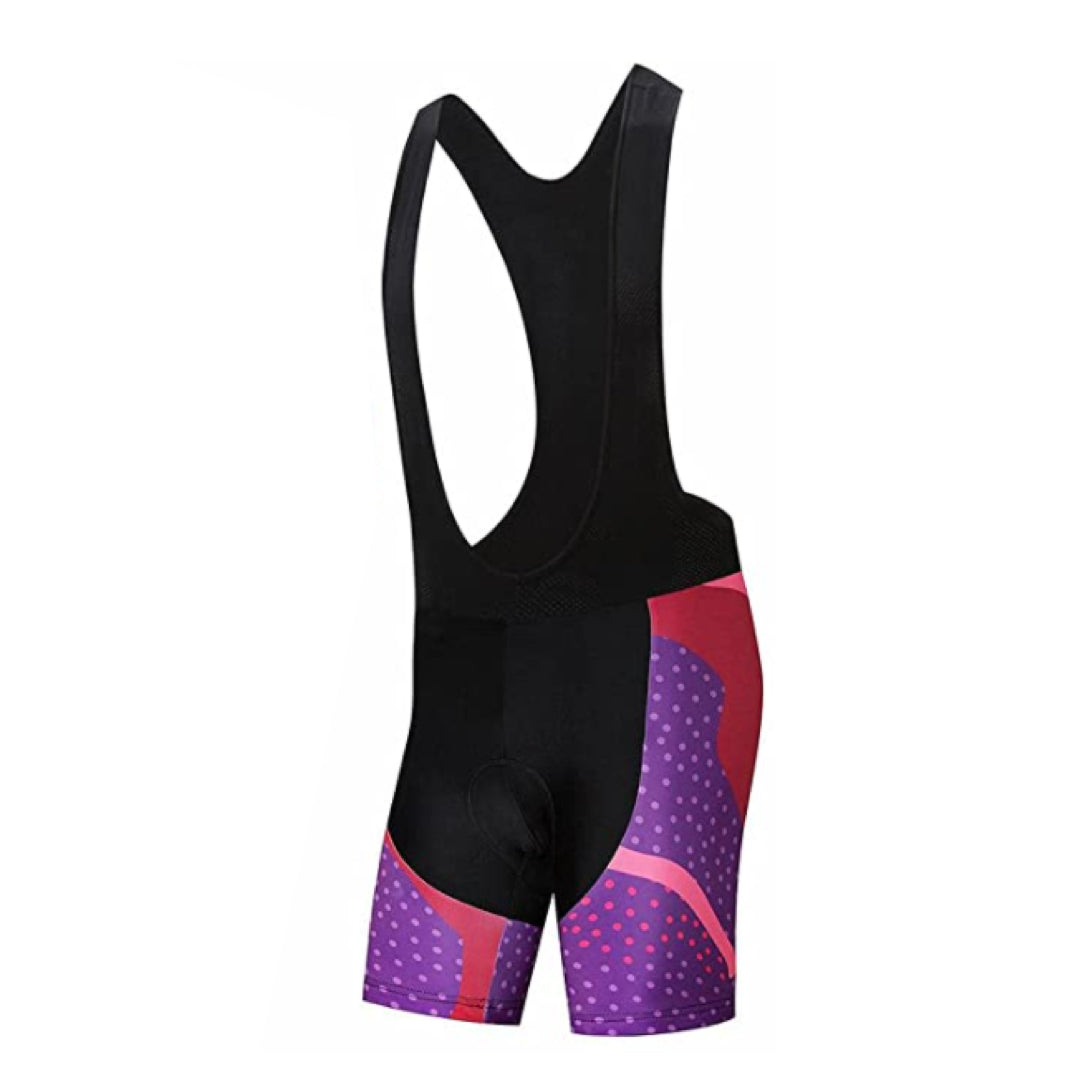 Women's Purple Dots Cycling Jersey or Shorts