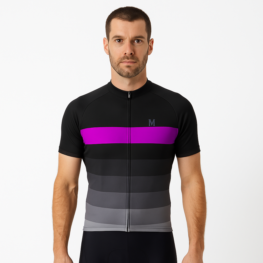 Relaxed Grey Men's Cycling Jersey