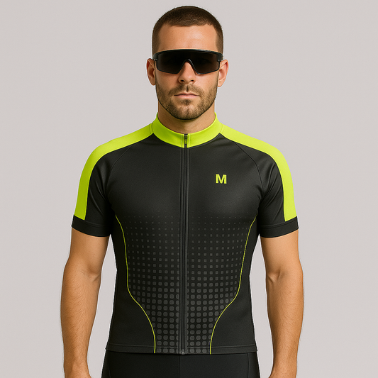 Men's Black Cycling Jersey