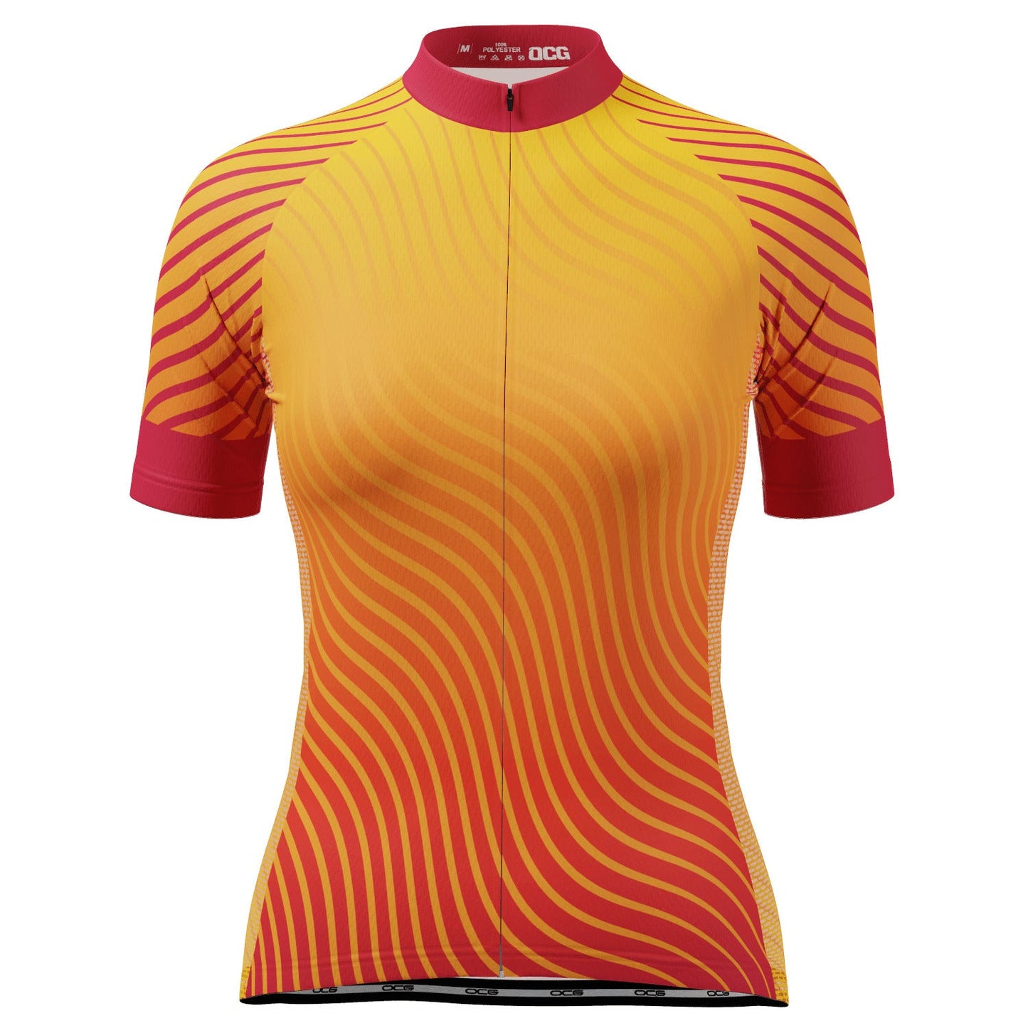 Women's Four Seasons Curvy Lines Short Sleeve Cycling Jersey