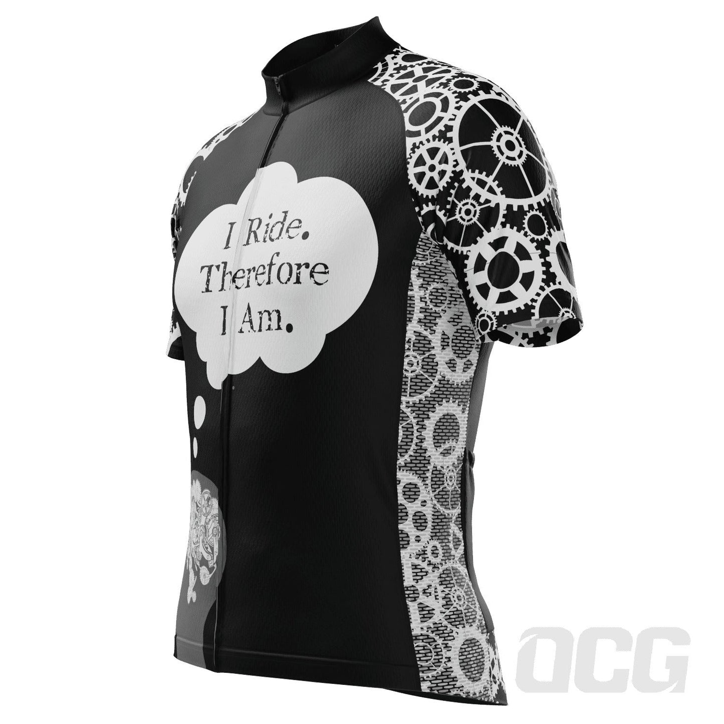 Men's I Ride Therefore I Am Short Sleeve Cycling Jersey
