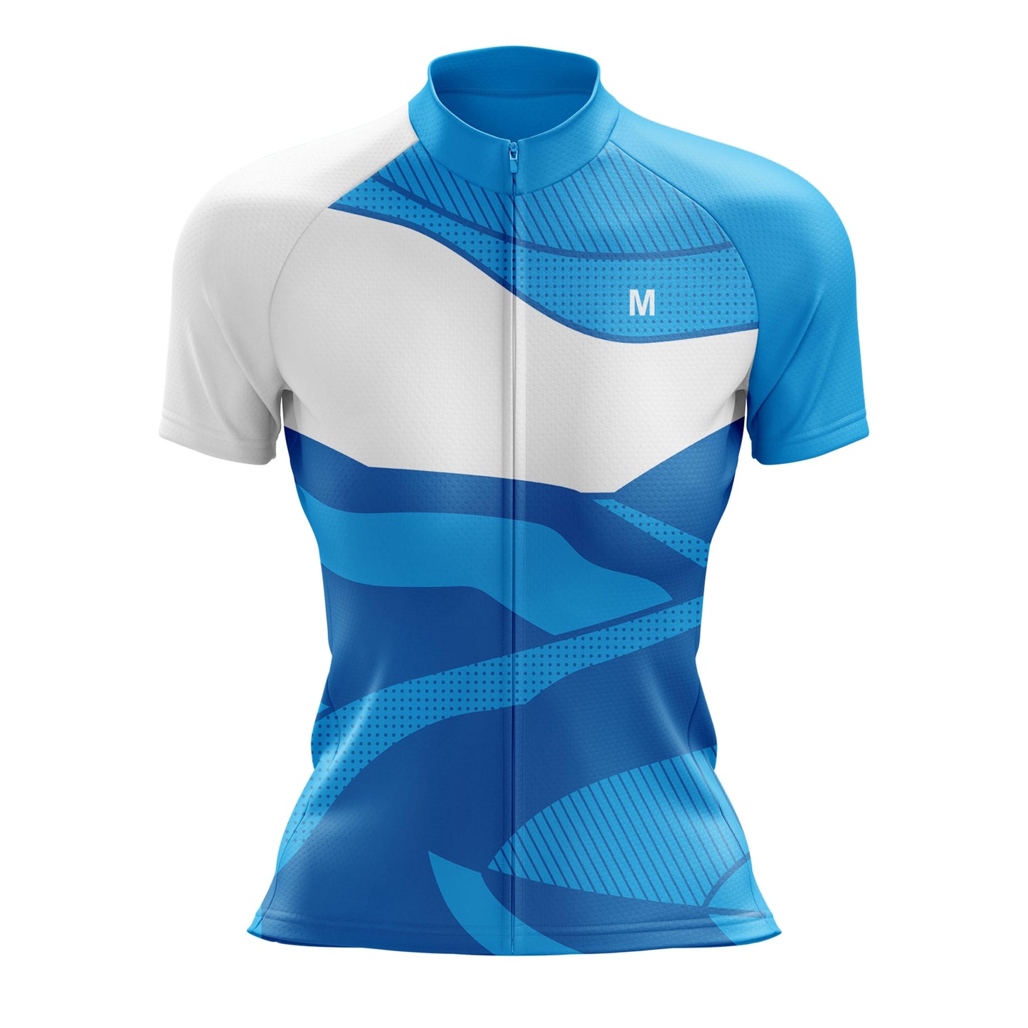 Women's Blue Wave Cycling Jersey or Shorts