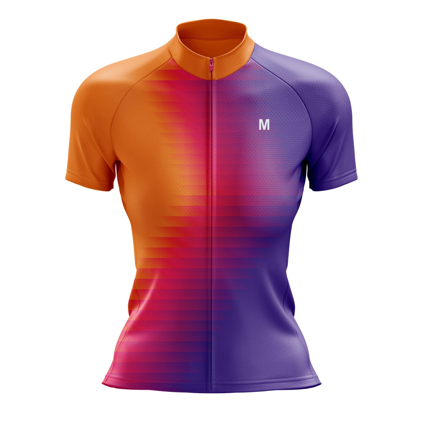 Women's Orange Gradient Cycling Jersey or Shorts