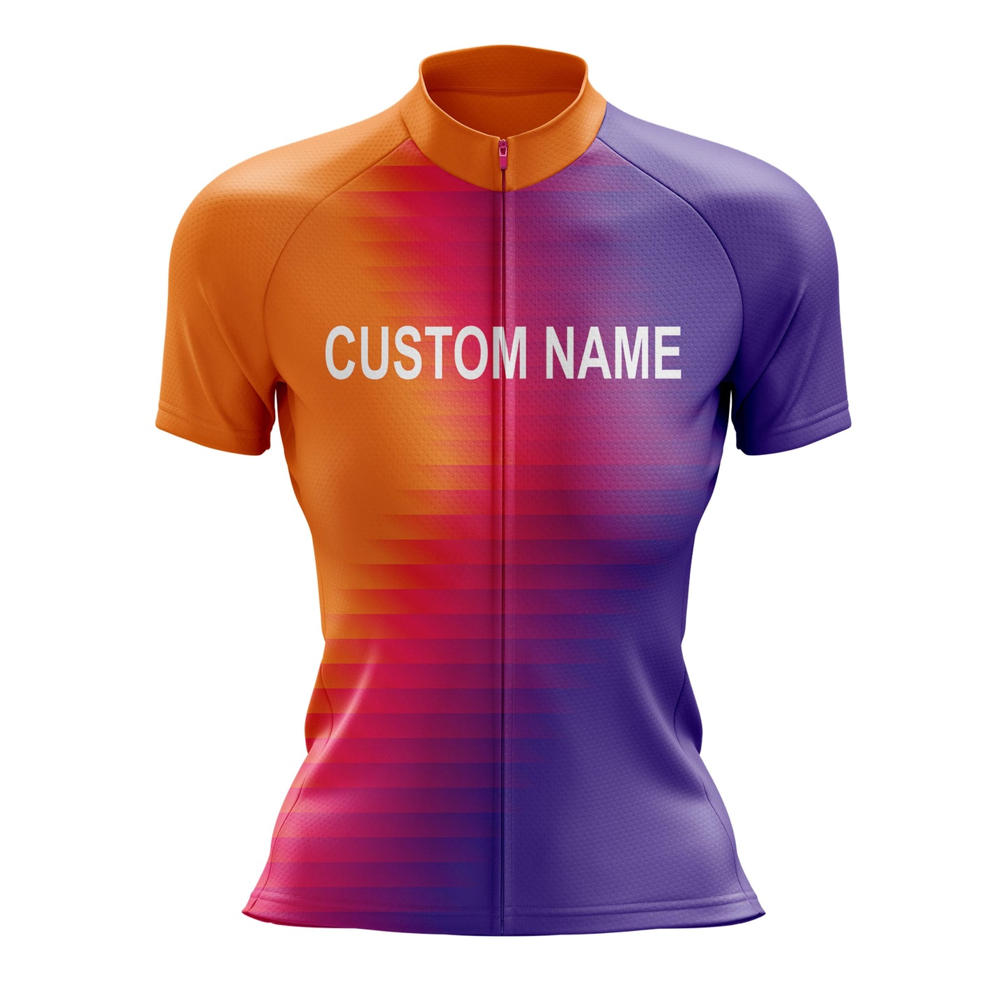 Custom Women Cycling Jersey - Orange