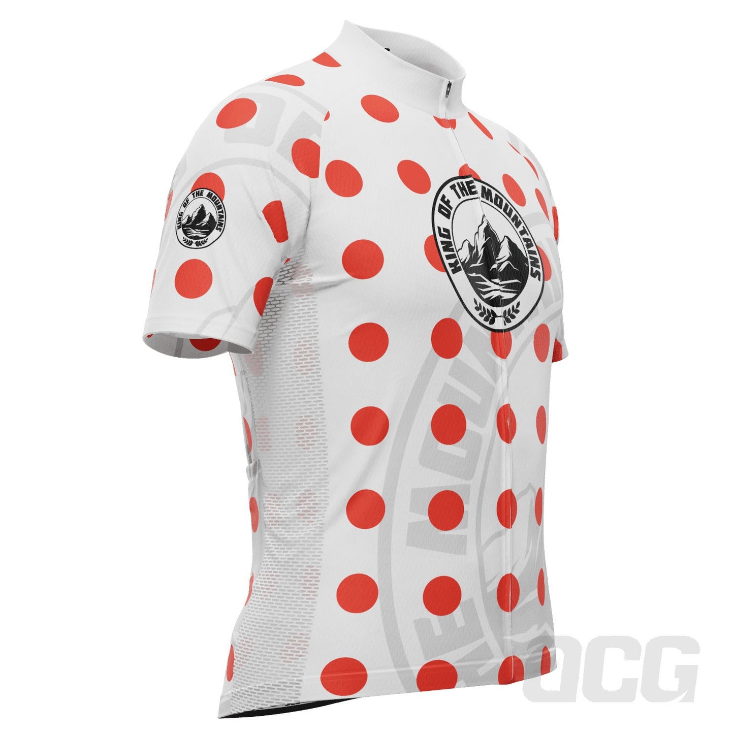 Men's Tour de France King of the Mountains Series 1 Short Sleeve Cycling Jersey