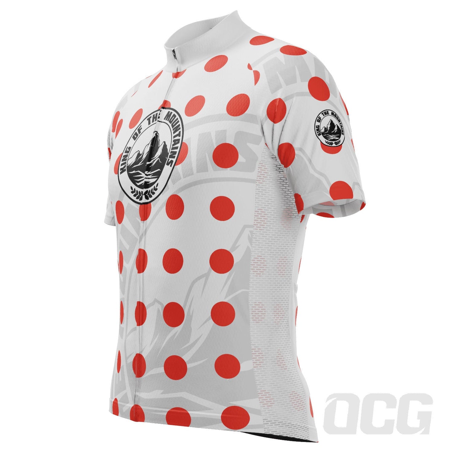 Men's Tour de France King of the Mountains Series 1 Short Sleeve Cycling Jersey