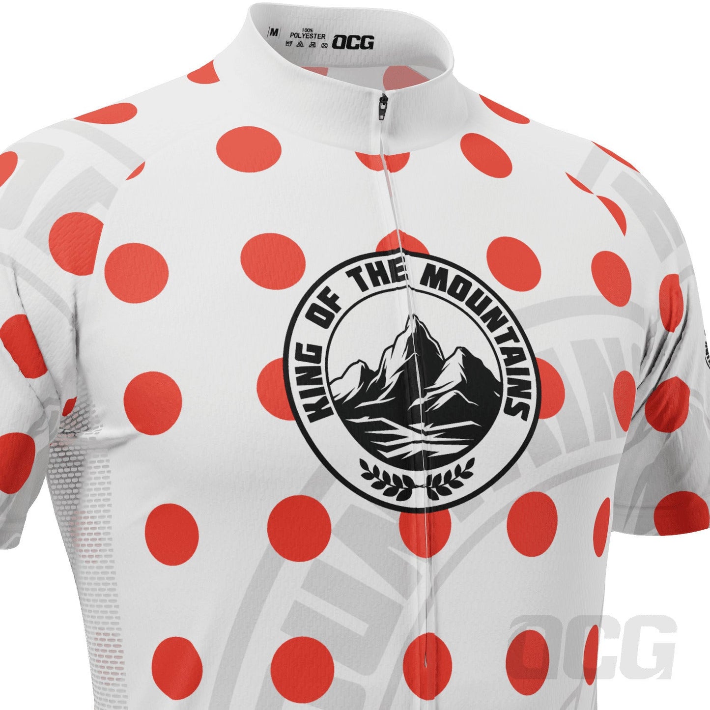 Men's Tour de France King of the Mountains Series 1 Short Sleeve Cycling Jersey