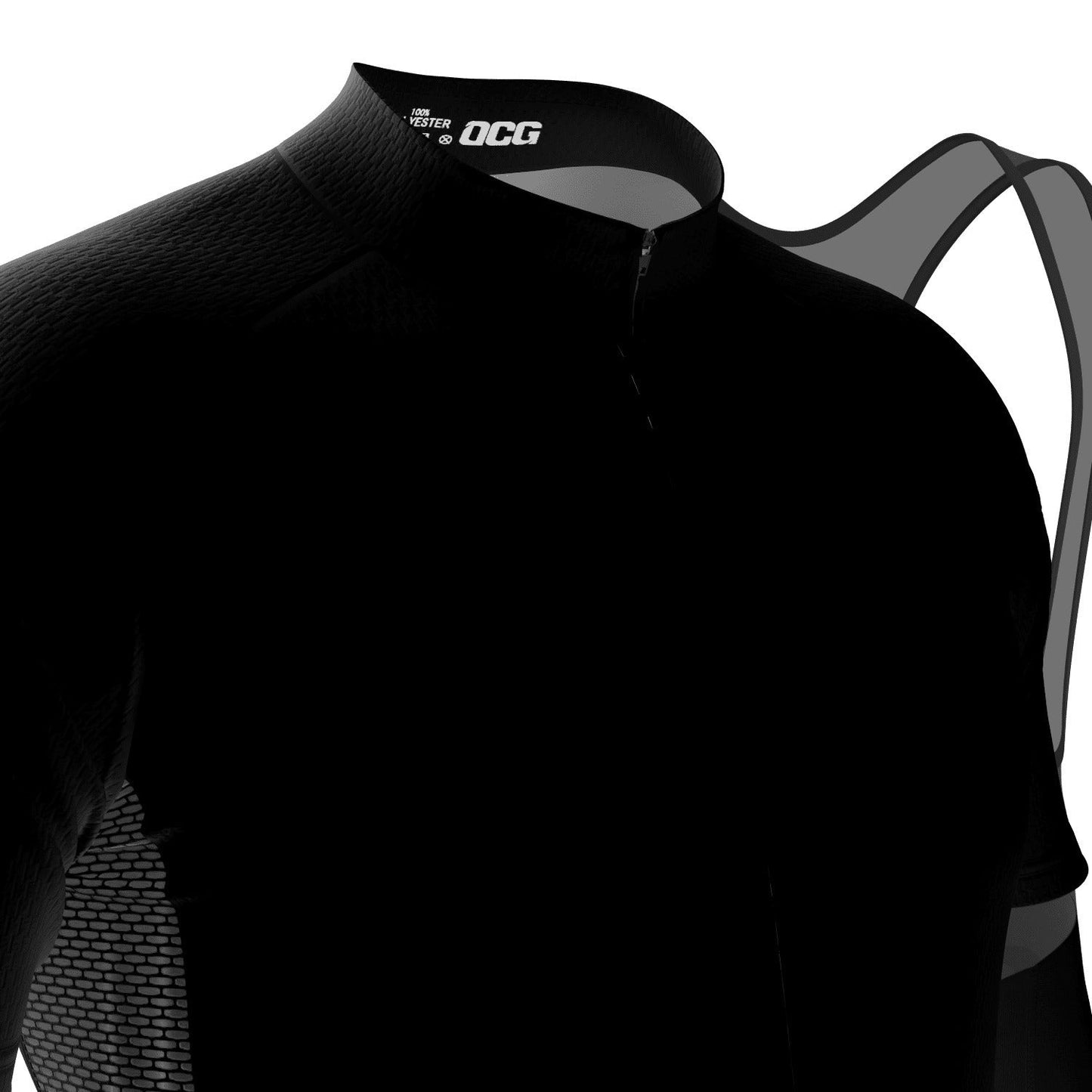 Men's OCG Plain Color Block Short Sleeve 2 Piece Cycling Kit