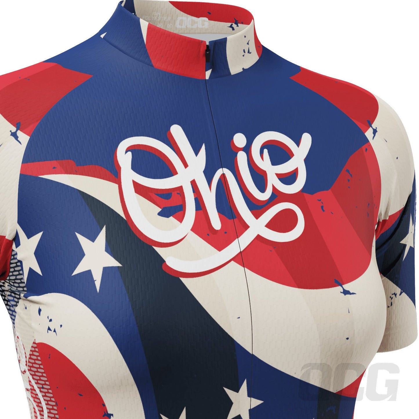 Women's Ohio US State Icon Short Sleeve Cycling Jersey