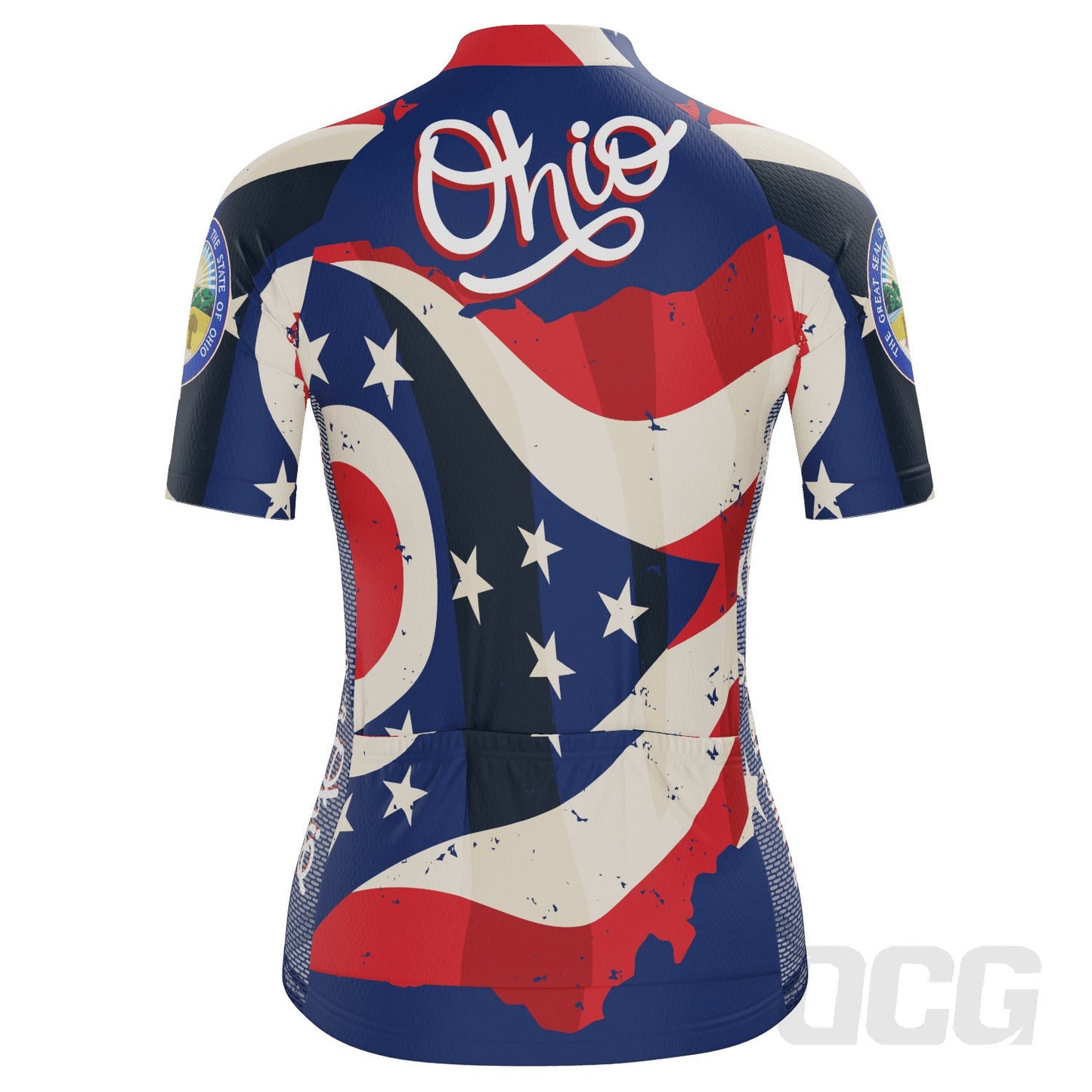 Women's Ohio US State Icon Short Sleeve Cycling Jersey