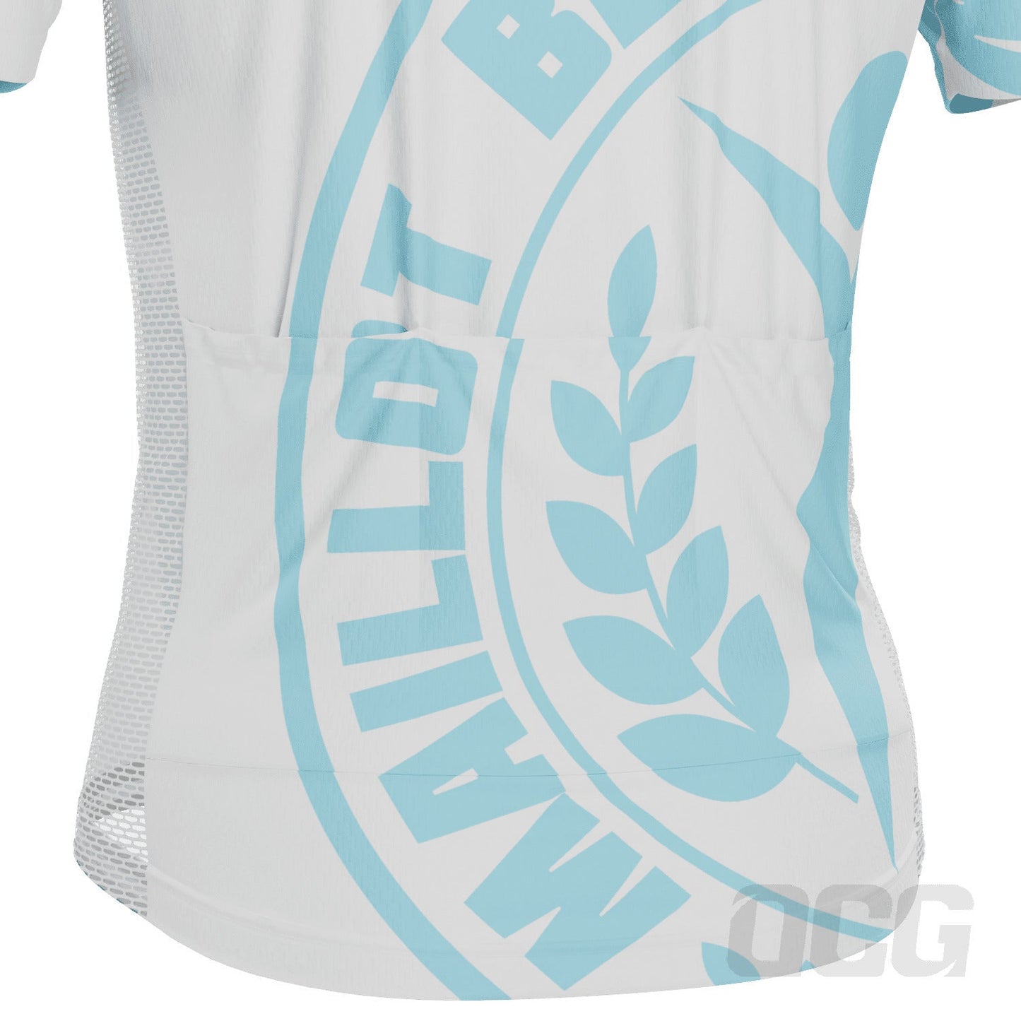 Men's Tour de France Young Rider Maillot Blanc Short Sleeve Cycling Jersey