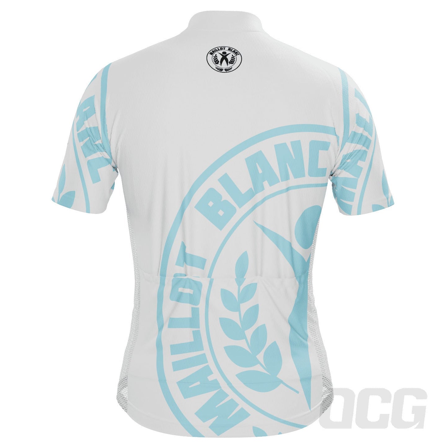 Men's Tour de France Young Rider Maillot Blanc Short Sleeve Cycling Jersey