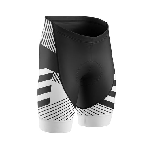 Women White Black Cycling Shorts