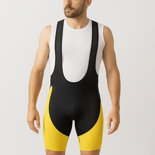 Yellow Cycling Bib Shorts