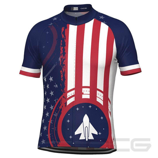 Men's USAF United States Air Force Short Sleeve Cycling Jersey