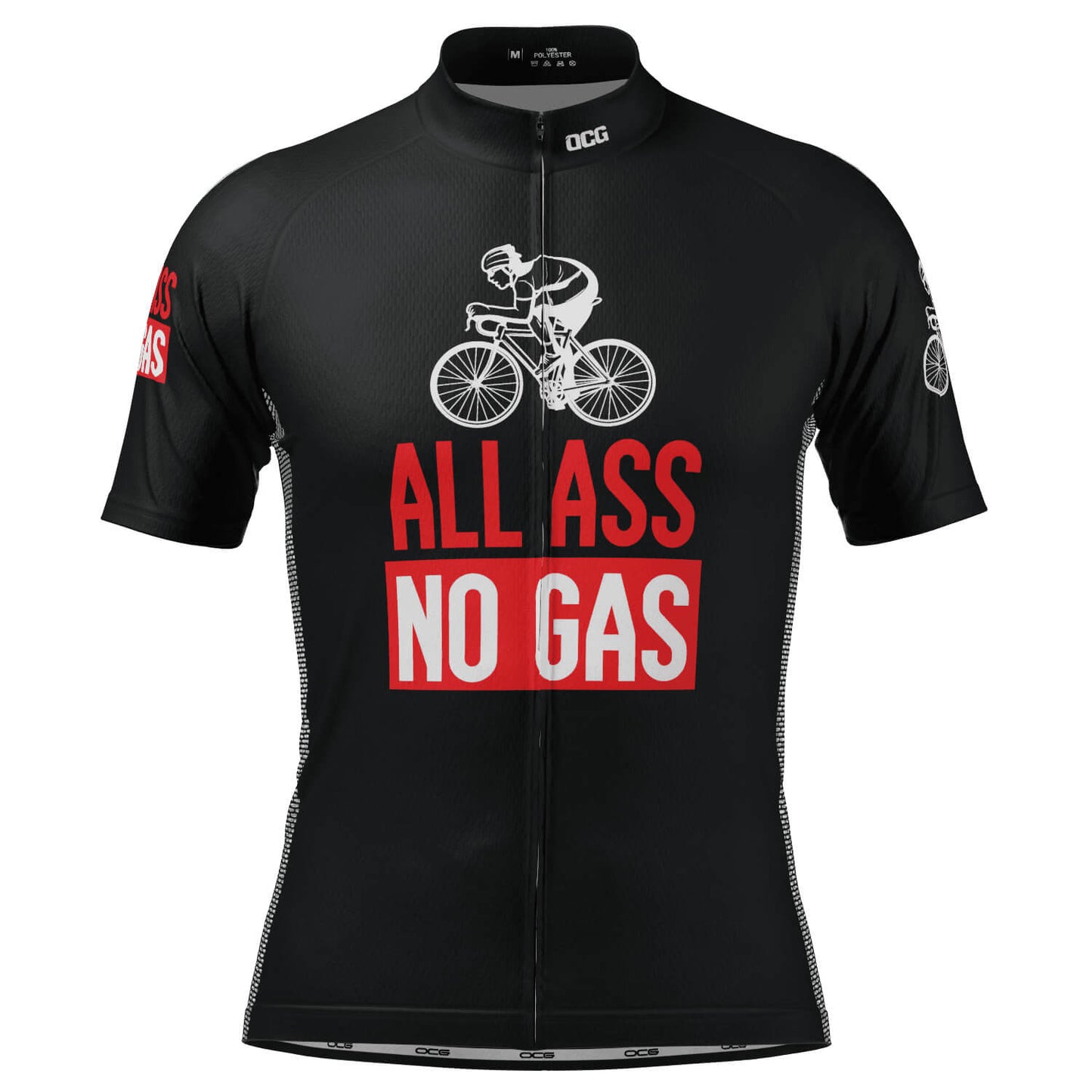 Men's All Ass No Gas Short Sleeve Cycling Jersey