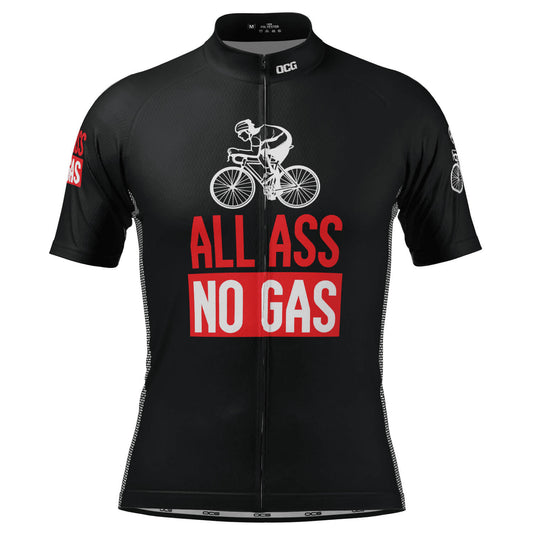 Men's All Ass No Gas Short Sleeve Cycling Jersey