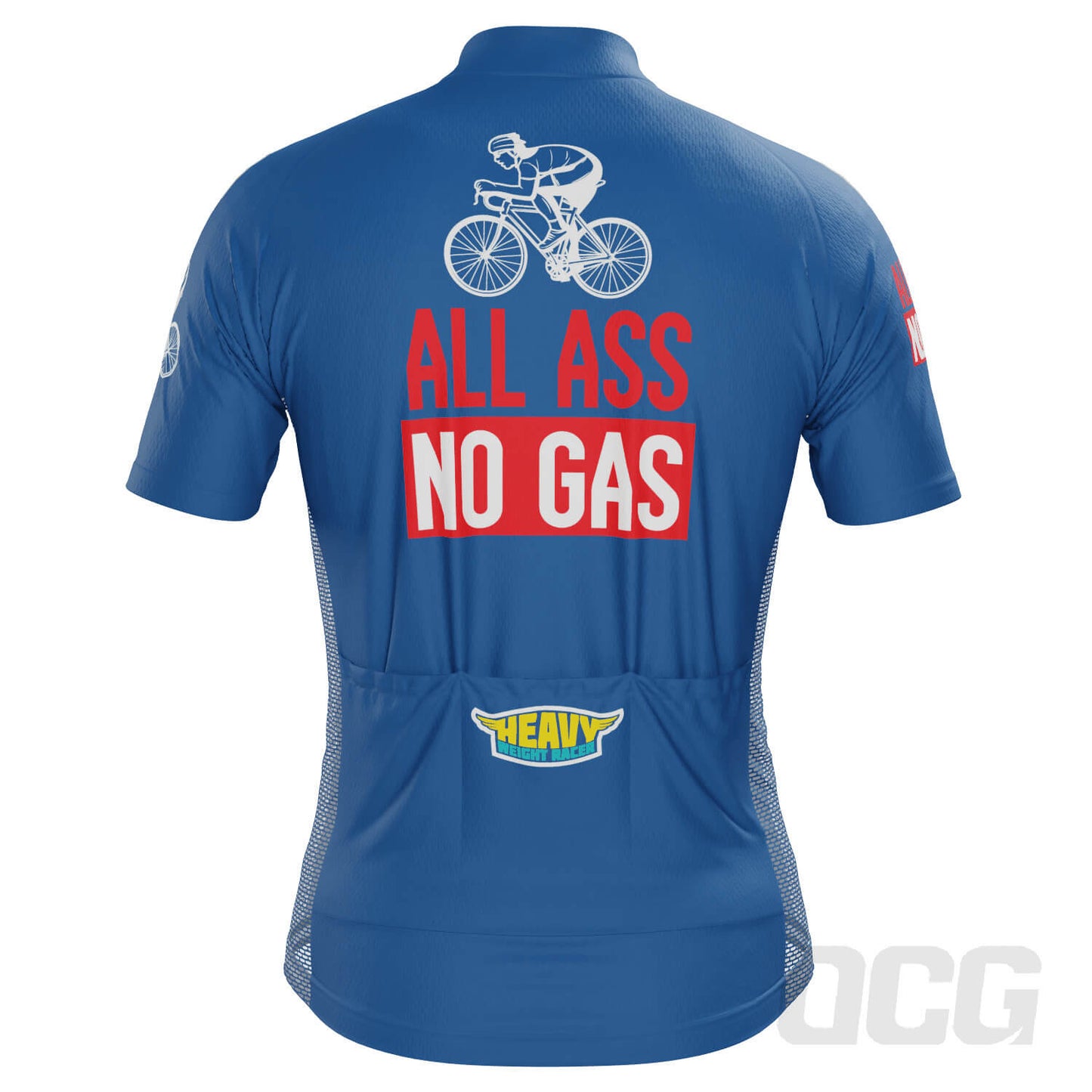 Men's All Ass No Gas Short Sleeve Cycling Jersey