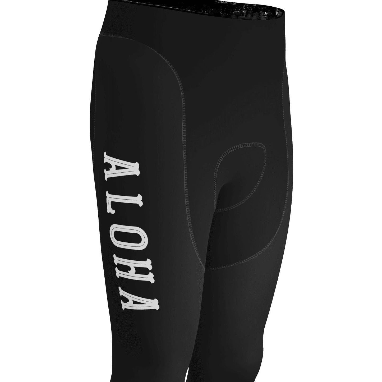 Men's Hawaiian Aloha Floral Gel Padded Cycling Bib-Tights