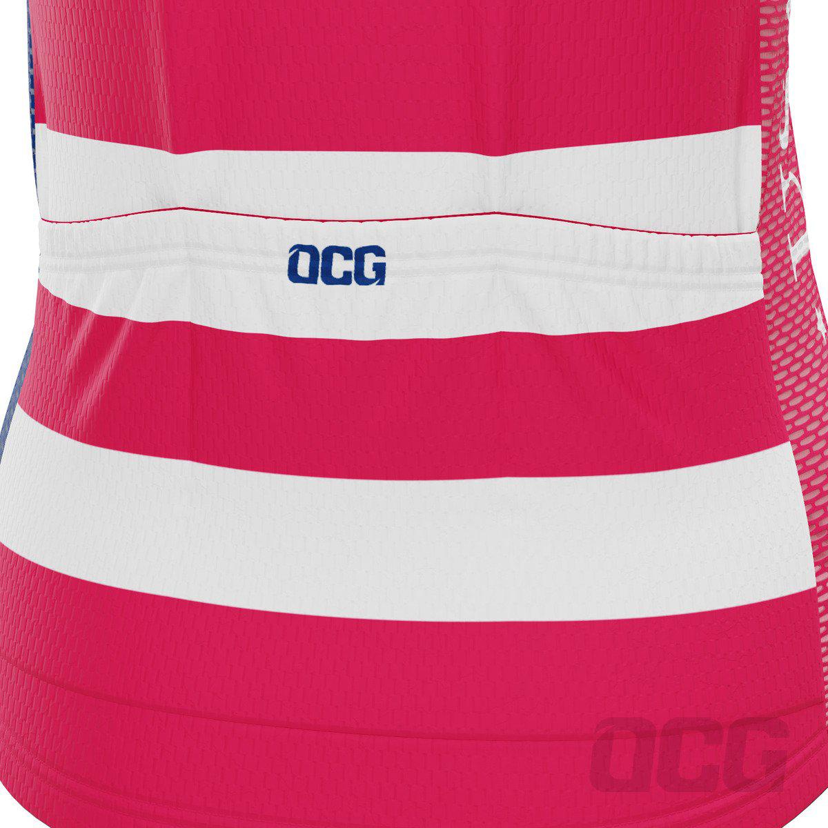 Women's American Stars and Stripes USA Icon Short Sleeve Cycling Jersey