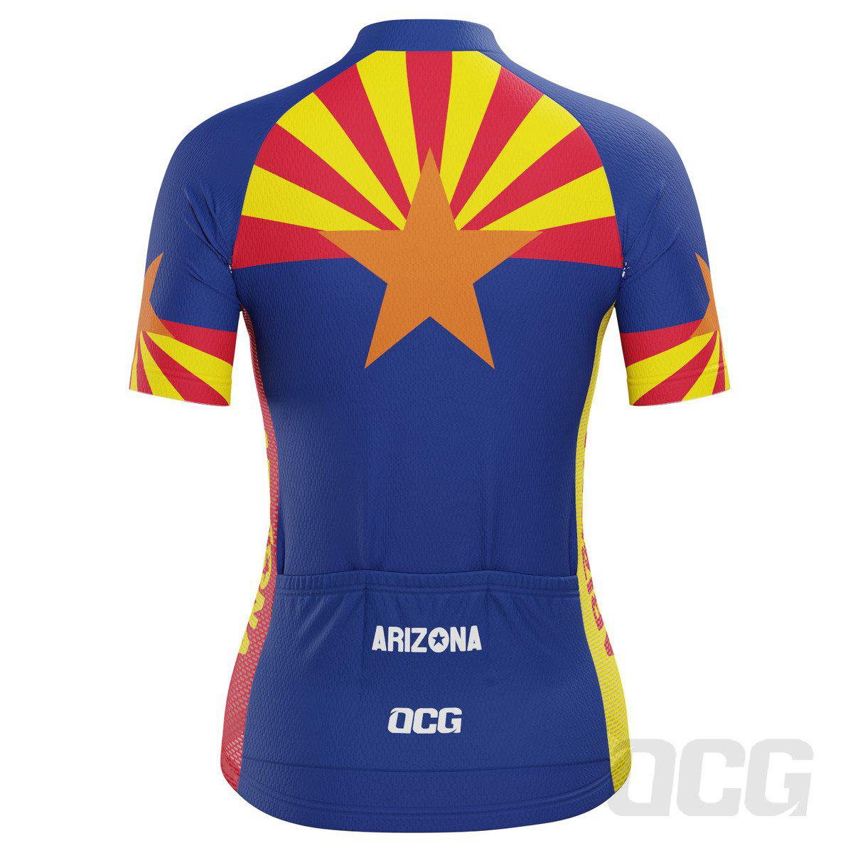 Women's Arizona US State Icon Short Sleeve Cycling Jersey