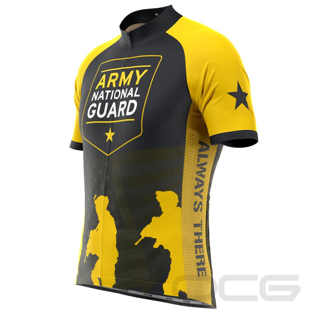 Men's USAF Army National Guard Short Sleeve Cycling Jersey