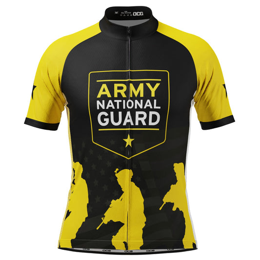 Men's USAF Army National Guard Short Sleeve Cycling Jersey