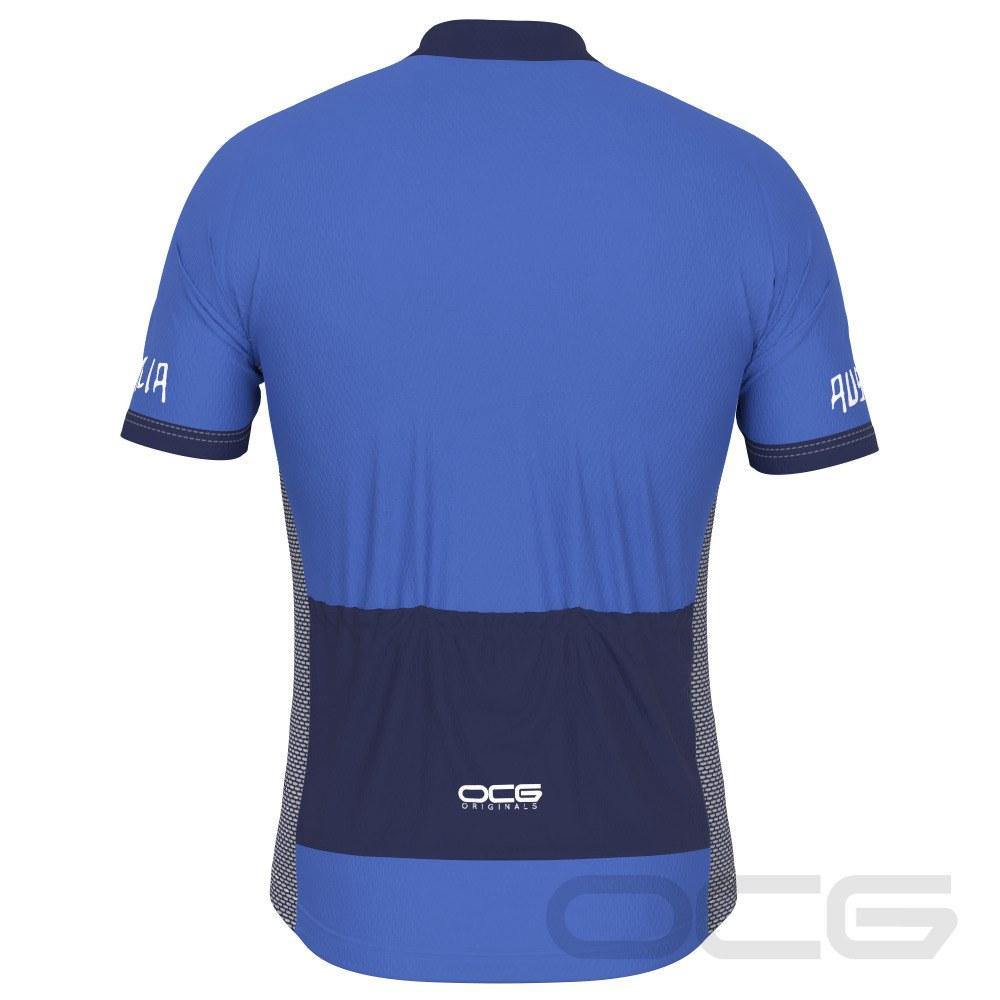 Men's Australian National Flag Short Sleeve Cycling Jersey