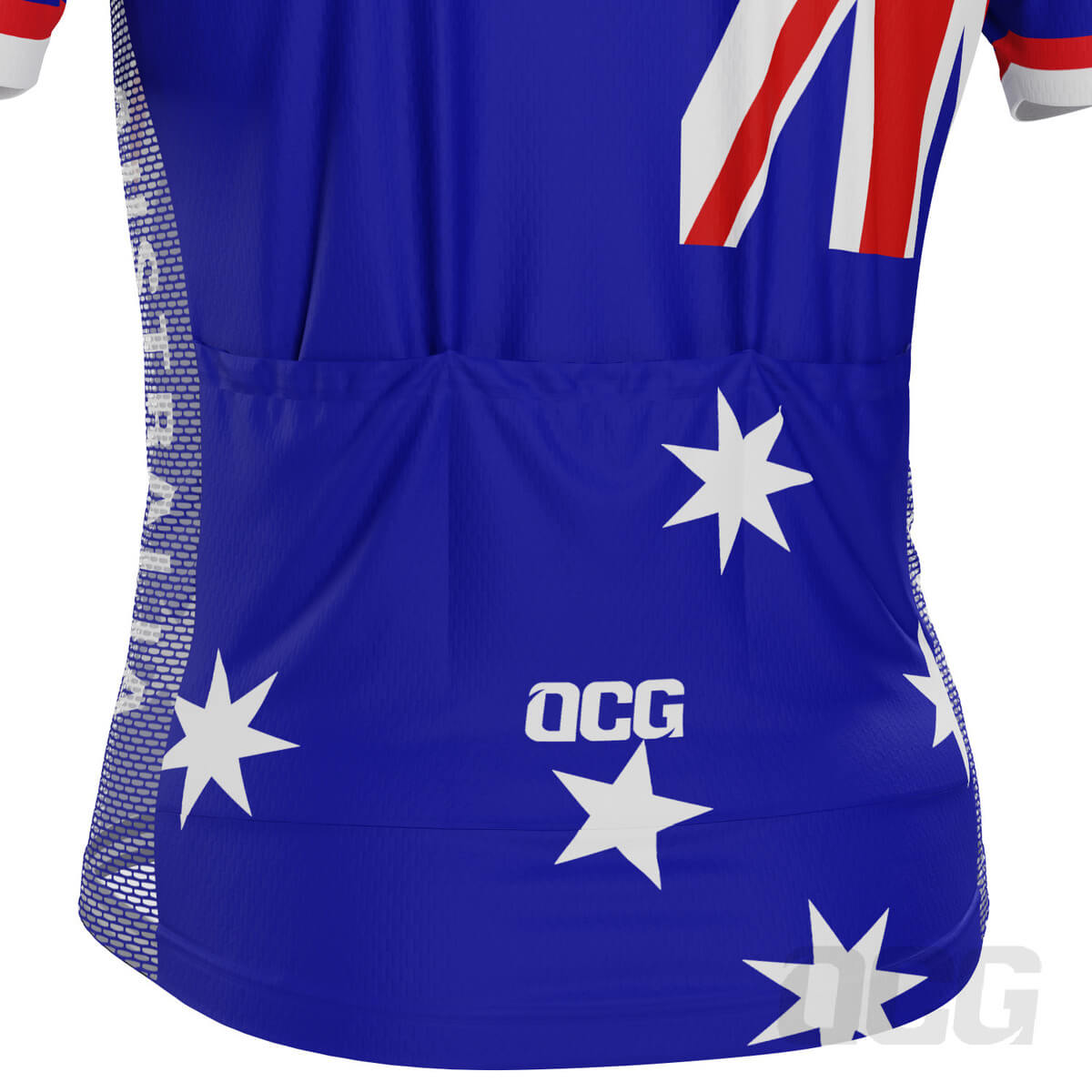 Men's Australia Flag Southern Cross Short Sleeve Cycling Jersey