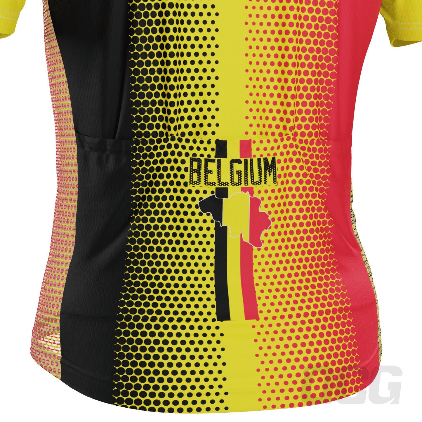 Men's World Countries Team Belgium Icon Short Sleeve Cycling Jersey